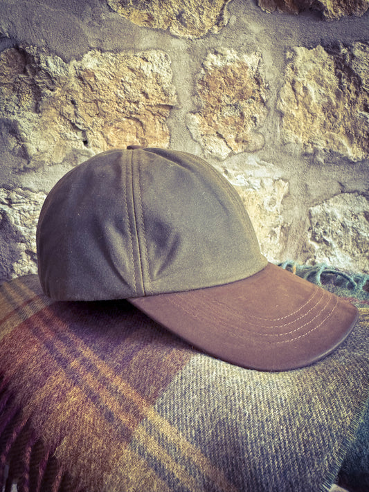 Wax Baseball Cap Green